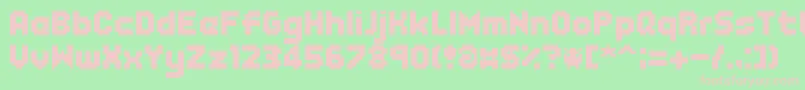 EndlessBossBattle Font – Pink Fonts on Green Background