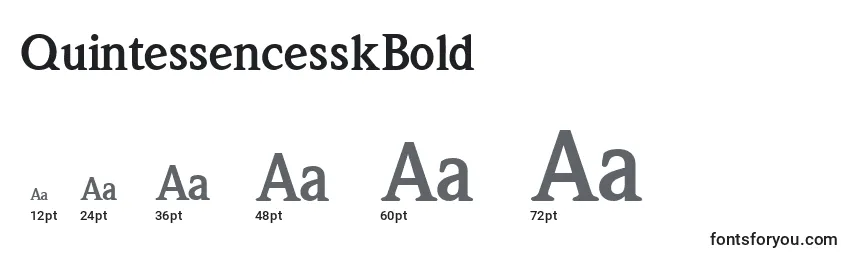 QuintessencesskBold Font Sizes
