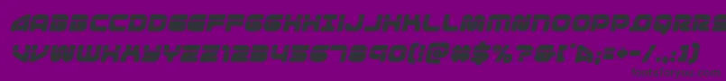 1stenterpriseslaserital Font – Black Fonts on Purple Background