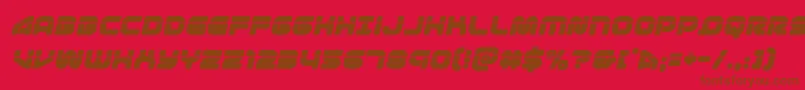 Fonte 1stenterpriseslaserital – fontes marrons em um fundo vermelho