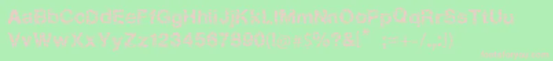 BrokenSquares Font – Pink Fonts on Green Background