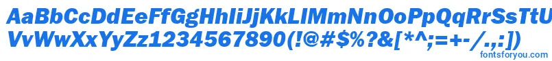 FranklingothheavyattItalic Font – Blue Fonts