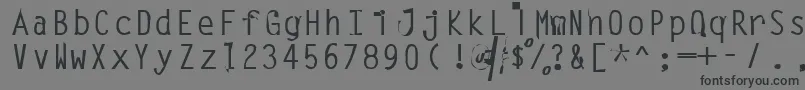 Leak Font – Black Fonts on Gray Background