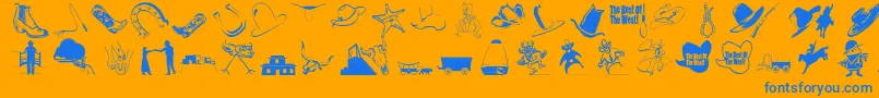 Más sobre la fuente Weloveamericaswisdom fuente Weloveamericaswisdom – Fuentes Azules Sobre Fondo Naranja