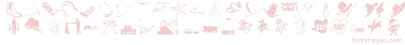 フォントWeloveamericaswisdom – ピンクのフォント