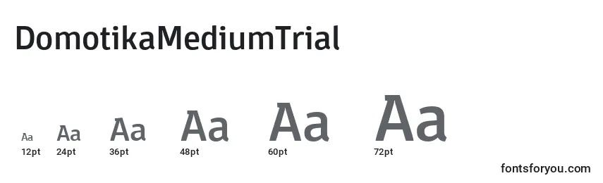DomotikaMediumTrial Font Sizes