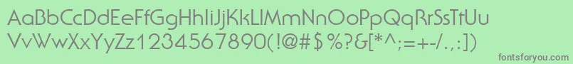 StaidGothicRegular Font – Gray Fonts on Green Background