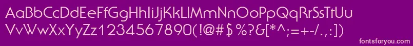 StaidGothicRegular Font – Pink Fonts on Purple Background