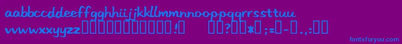 Шрифт Stereohi – синие шрифты на фиолетовом фоне