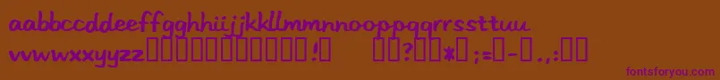 Шрифт Stereohi – фиолетовые шрифты на коричневом фоне