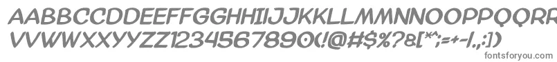 フォントAmazgodabold – 白い背景に灰色の文字