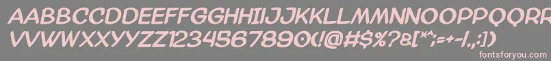 Amazgodabold Font – Pink Fonts on Gray Background