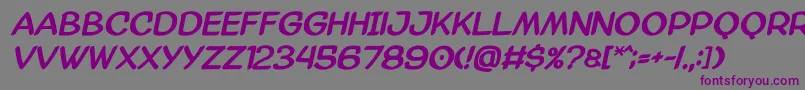 Amazgodabold Font – Purple Fonts on Gray Background