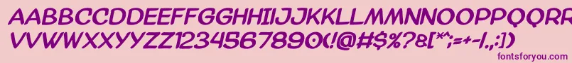 Amazgodabold Font – Purple Fonts on Pink Background