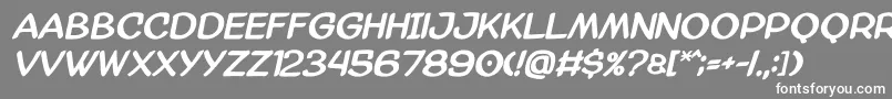 Amazgodabold Font – White Fonts on Gray Background
