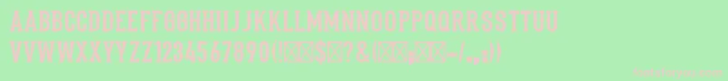 Stadium1946Regular Font – Pink Fonts on Green Background