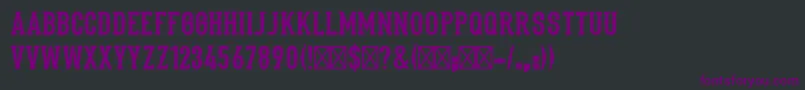 Stadium1946Regular Font – Purple Fonts on Black Background