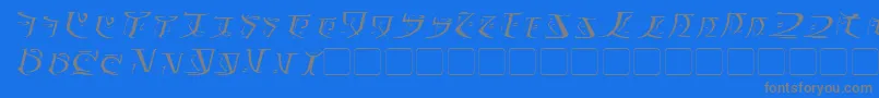 Więcej informacji o czcionce FalmerItalic Czcionka FalmerItalic – szare czcionki na niebieskim tle