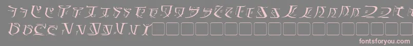 FalmerItalic Font – Pink Fonts on Gray Background