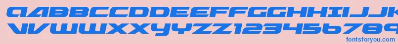 Graymalkincompactexpand Font – Blue Fonts on Pink Background