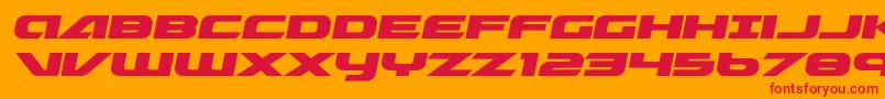 Graymalkincompactexpand Font – Red Fonts on Orange Background