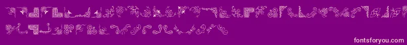 CornpopTwo-Schriftart – Rosa Schriften auf violettem Hintergrund