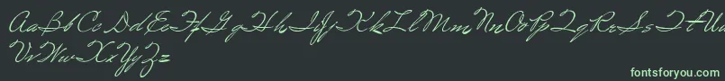 Шрифт Spirulina – зелёные шрифты на чёрном фоне