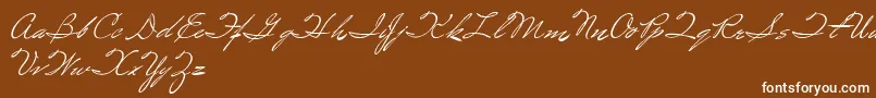 Шрифт Spirulina – белые шрифты на коричневом фоне