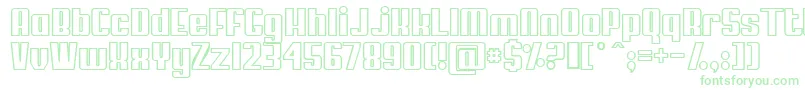 MyPumaOutlined Font – Green Fonts