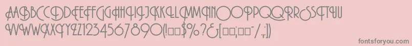 Macarenac Font – Gray Fonts on Pink Background