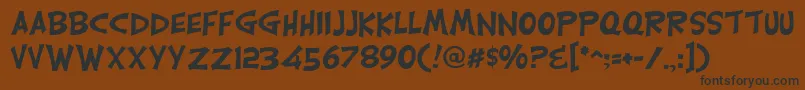 CarlisleRegular Font – Black Fonts on Brown Background