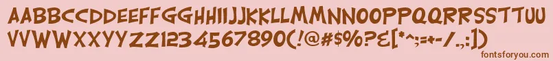 More about CarlisleRegular Font CarlisleRegular Font – Brown Fonts on Pink Background