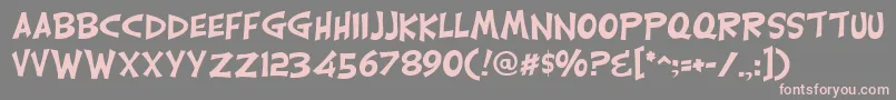 CarlisleRegular Font – Pink Fonts on Gray Background
