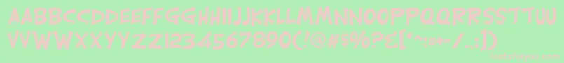 CarlisleRegular Font – Pink Fonts on Green Background