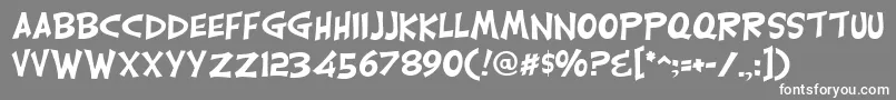 CarlisleRegular Font – White Fonts on Gray Background