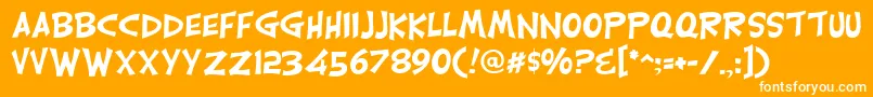 More about CarlisleRegular Font CarlisleRegular Font – White Fonts on Orange Background