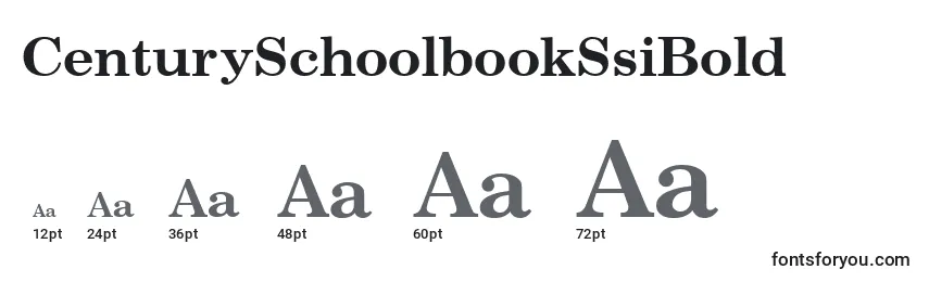 CenturySchoolbookSsiBold Font Sizes