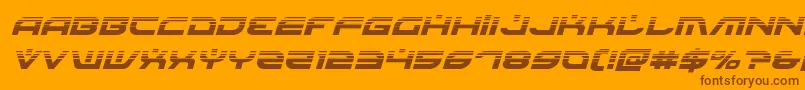 Battlefieldv4halfital Font – Brown Fonts on Orange Background