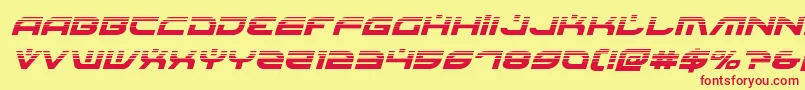 Battlefieldv4halfital Font – Red Fonts on Yellow Background