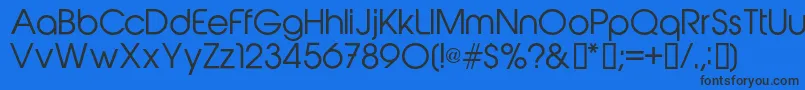 Abeatbykairegular Font – Black Fonts on Blue Background