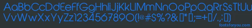 Abeatbykairegular Font – Blue Fonts on Black Background