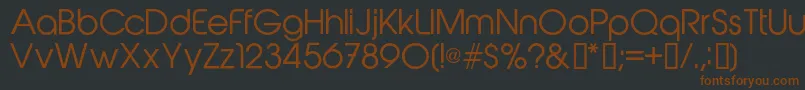 Abeatbykairegular-fontti – ruskeat fontit mustalla taustalla