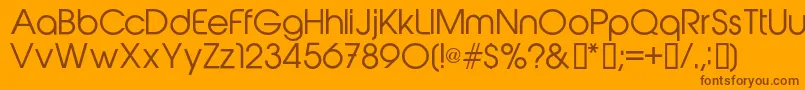 fuente Abeatbykairegular – Fuentes Marrones Sobre Fondo Naranja