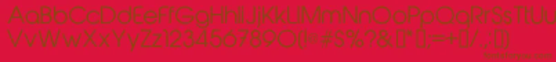 Police Abeatbykairegular – polices brunes sur fond rouge