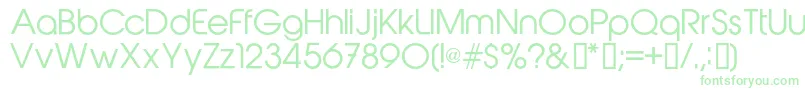 Abeatbykairegular Font – Green Fonts on White Background