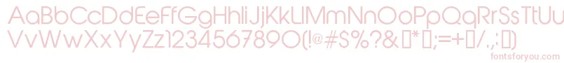 フォントAbeatbykairegular – ピンクのフォント