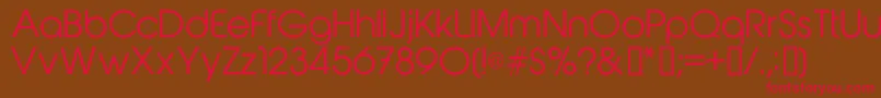 Abeatbykairegular Font – Red Fonts on Brown Background