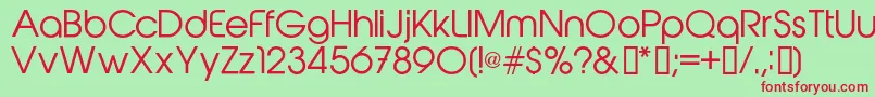 Abeatbykairegular Font – Red Fonts on Green Background