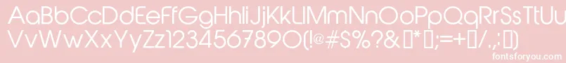 Abeatbykairegular Font – White Fonts on Pink Background