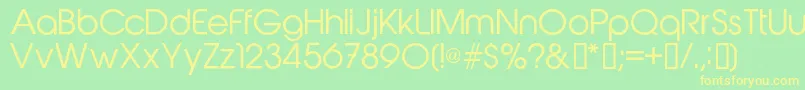 Saiba mais sobre a fonte Abeatbykairegular Fonte Abeatbykairegular – fontes amarelas em um fundo verde